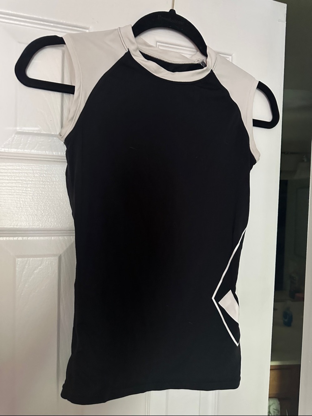 Volcom Black Tank with Cream Accents